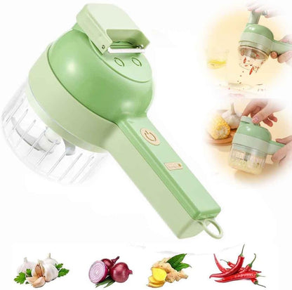 🎁 Hot Sale 49% OFF 🔥 4 in 1 Cordless Handheld Food Processor – Slice, Chop & Prep Vegetables in Seconds