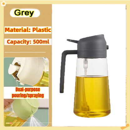 200/300/500ml Oil Spray Bottle BBQ Cooking Olive Oil Sprayer Plastic Baking Oil Spray Empty Bottle Vinegar Bottle Or  Oil brush