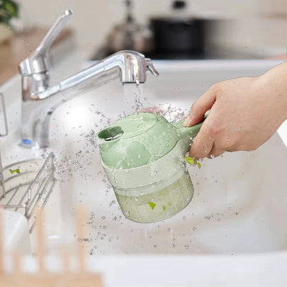 🎁 Hot Sale 49% OFF 🔥 4 in 1 Cordless Handheld Food Processor – Slice, Chop & Prep Vegetables in Seconds